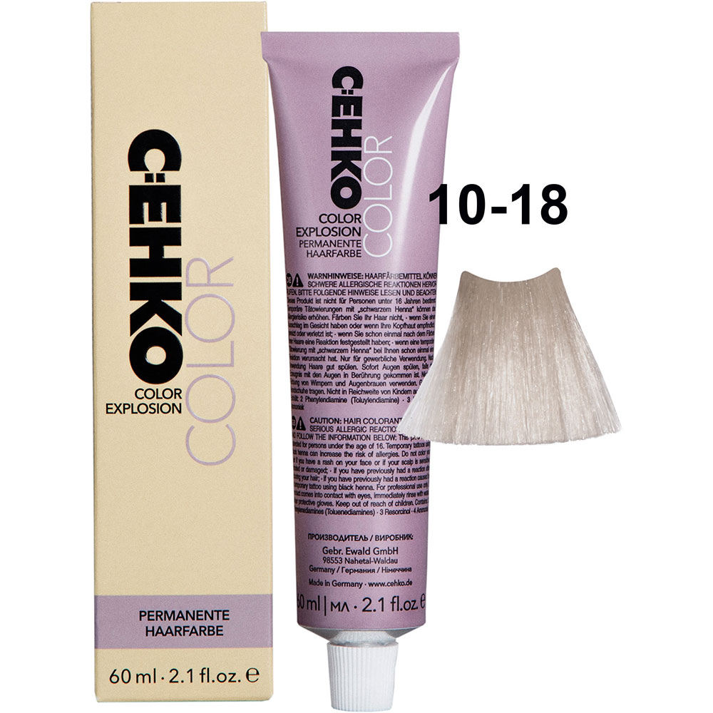 C:EHKO COLOR EXPLOSION PEARL, 10/18 ULTRAHELLBLOND PERLE VIOLETT / ULTRA LIGHT BLONDE PEARL VIOLET
