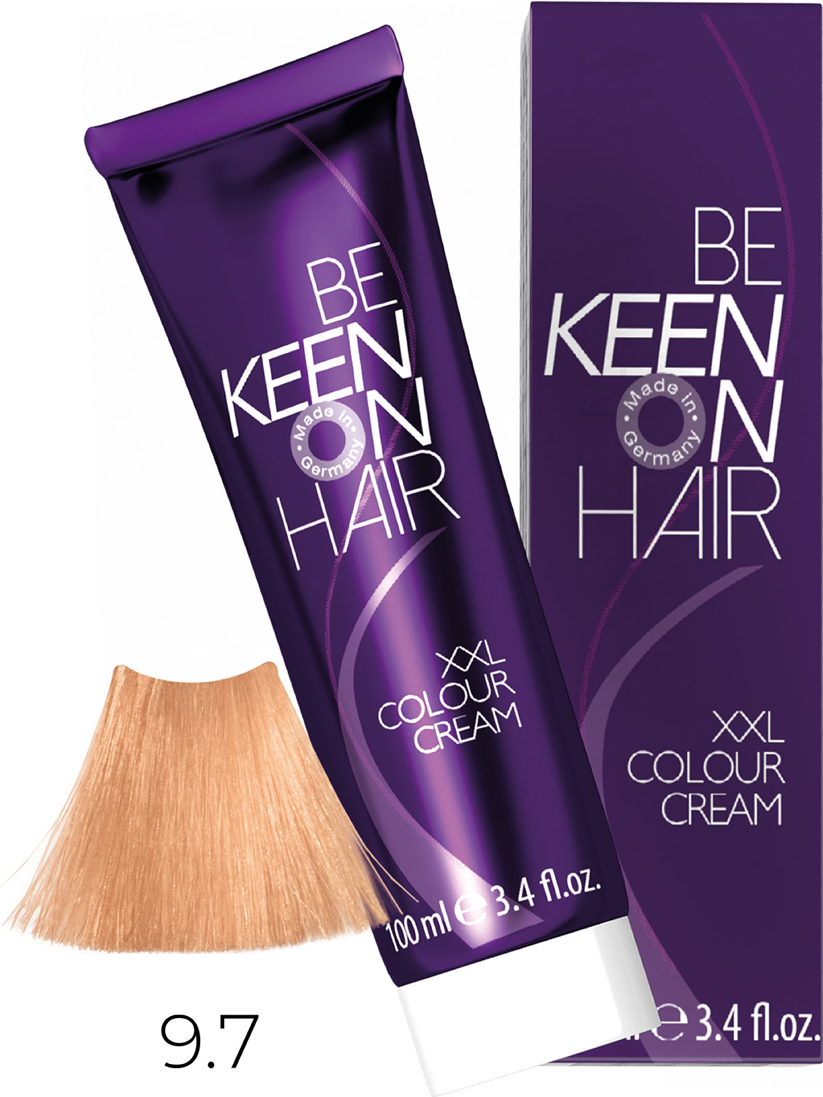 KEEN COLOUR CREAM 9.7 СВЕТЛО-КОРИЧНЕВЫЙ БЛОНДИН/ HELLBLOND BRAUN