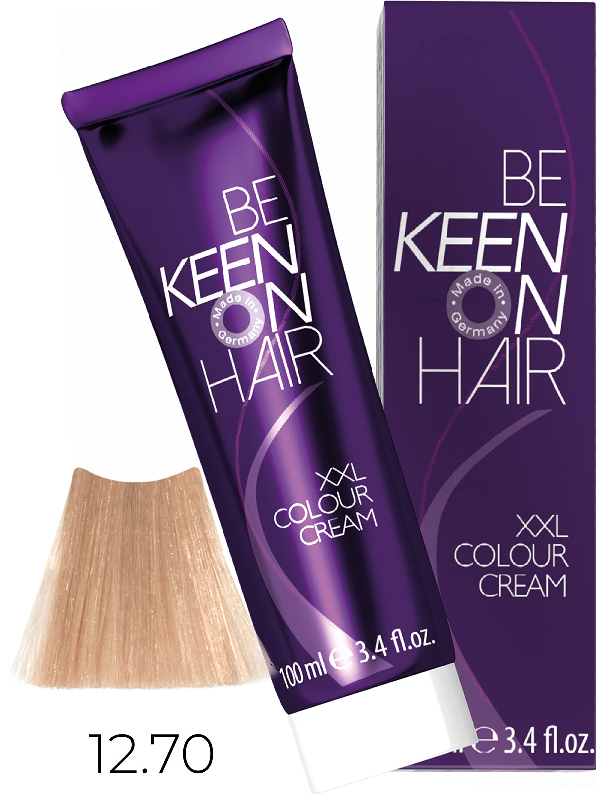 KEEN COLOUR CREAM 12.70 ПЛАТИНОВЫЙ-КОРИЧНЕВЫЙ БЛОНДИН/PLATINBLOND BRAUN
