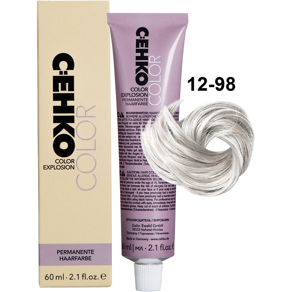 C:EHKO COLOR EXPLOSION SPECIAL BLOND, 12/98 PLATINUM BLONDE CENDRE VIOLET