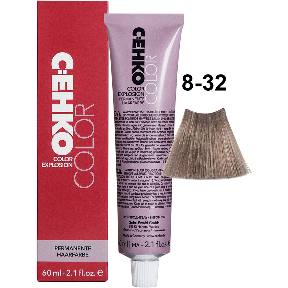 C:EHKO COLOR EXPLOSION GOLD, 8/32 HELLBLOND GOLD ASCH / LIGHT BLONDE GOLD ASH