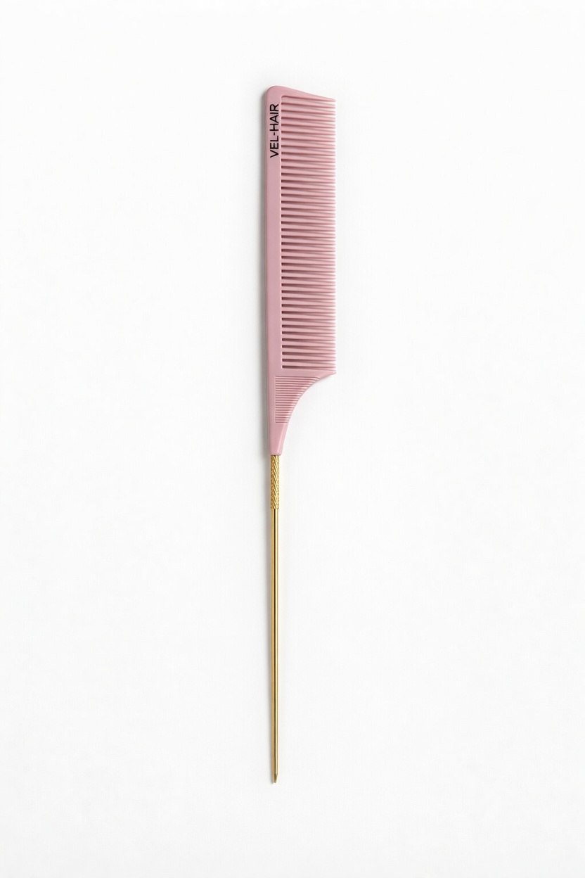 C:EHKO TAIL COMB WITH METAL PIN FOR SECTIONING HAIR