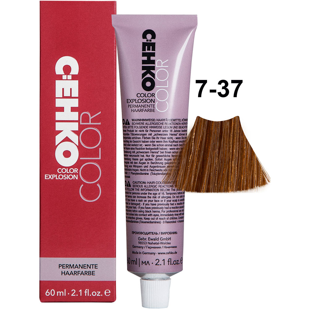 C:EHKO  COLOR EXPLOSION GOLD, 7/37 MITTELBLOND GOLD BRAUN / MEDIUM BLONDE GOLD BROWN