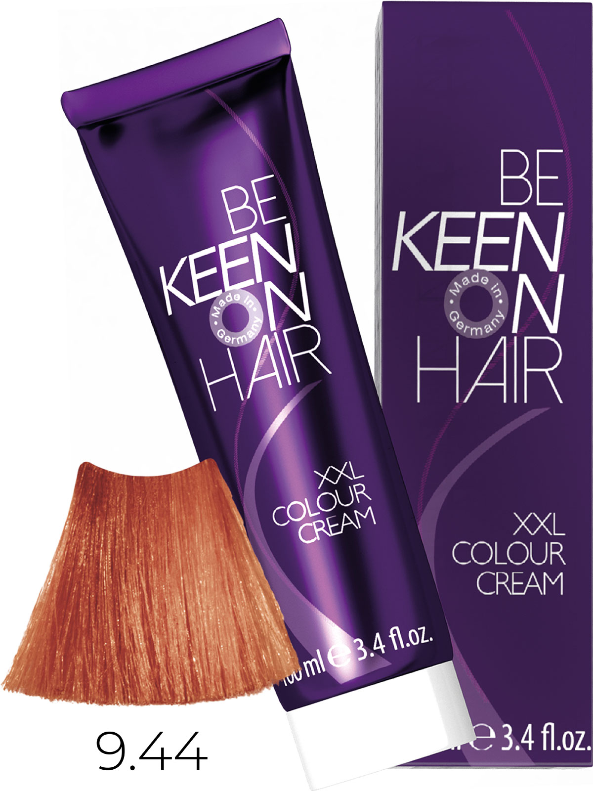 KEEN COLOUR CREAM 9.44 СВЕТЛЫЙ ИНТЕНСИВНО-МЕДНЫЙ БЛОДИН/ HELLBLOND KUPER-INTENSIV