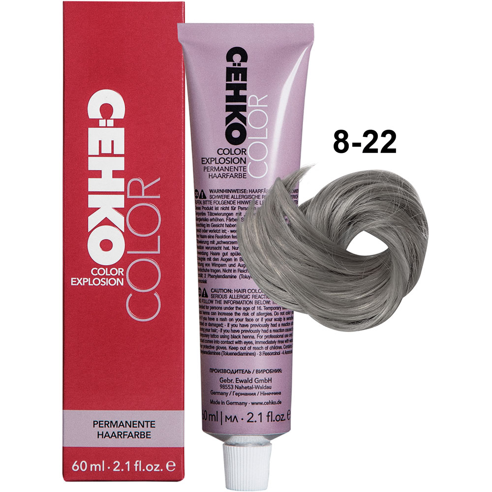 C:EHKO  COLOR EXPLOSION ASH, 8/22 HELLBLOND ASCH INTENSIV / LIGHT BLONDE INTENSIVE ASH