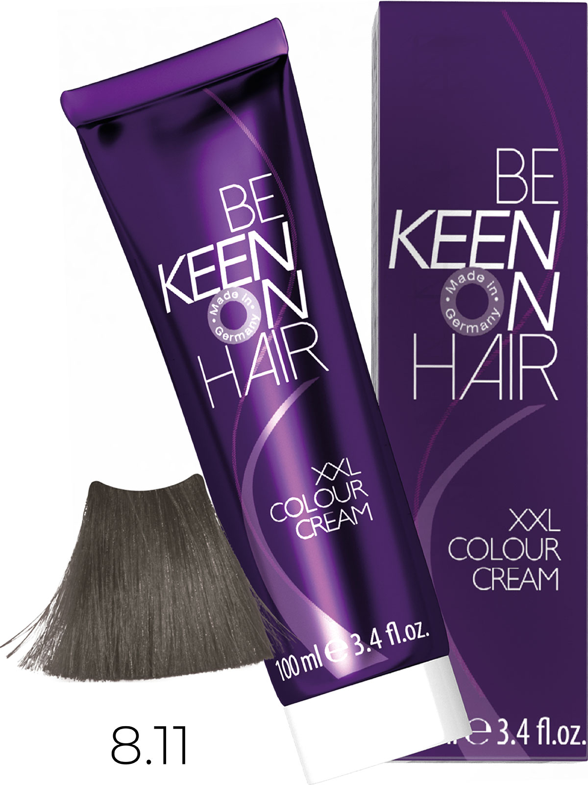 KEEN COLOUR CREAM 8.11 ИНТЕНСИВНЫЙ ПЕПЕЛЬНЫЙ БЛОНДИН/ BLOND ASCH INTENSIV